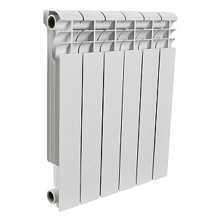 Биметаллический радиатор 6 секций, 418х480х80, ROMMER Profi BM 500, белый RBM-1210-050006 